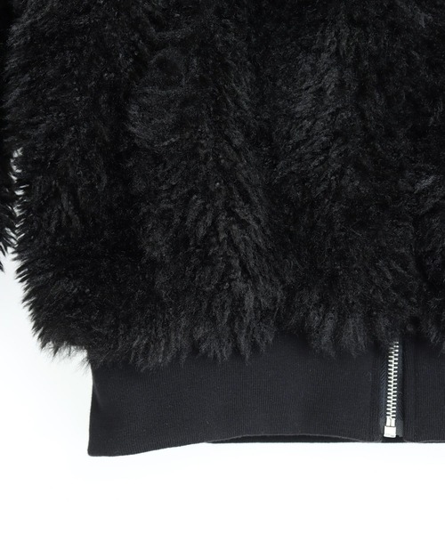 ANAP（アナップ）の「ボリューム プードル ファー ブルゾン コート（ブルゾン・レディース・アイボリー/ブラック・F）」の15枚目の写真