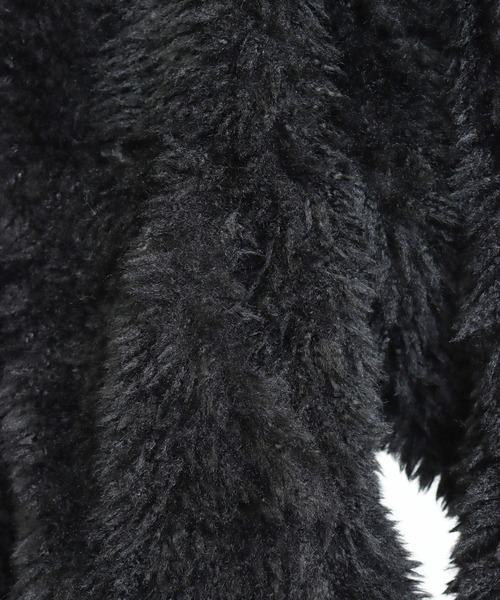 ANAP（アナップ）の「ボリューム プードル ファー ブルゾン コート（ブルゾン・レディース・アイボリー/ブラック・F）」の7枚目の写真