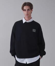 BROWNY | BROWNY/【26年春夏新作】ショートドロストワンポイント刺繍プルオーバー(スウェット)