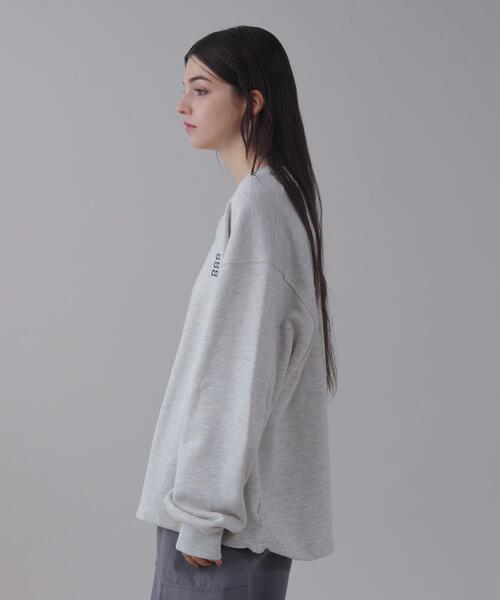 BROWNY（ブラウニー）の「BROWNY/【26年春夏新作】ショートドロストワンポイント刺繍プルオーバー（スウェット・メンズ・杢グレー/ブラック/ネイビー・LARGE/MEDIUM）」の22枚目の写真