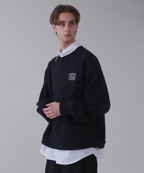 BROWNY（ブラウニー）の「BROWNY/【26年春夏新作】ショートドロストワンポイント刺繍プルオーバー（スウェット・メンズ・杢グレー/ブラック/ネイビー・LARGE/MEDIUM）」の14枚目の写真