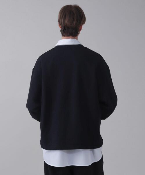 BROWNY（ブラウニー）の「BROWNY/【26年春夏新作】ショートドロストワンポイント刺繍プルオーバー（スウェット・メンズ・杢グレー/ブラック/ネイビー・LARGE/MEDIUM）」の15枚目の写真