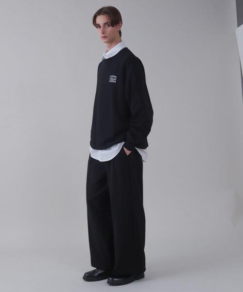 BROWNY（ブラウニー）の「BROWNY/【26年春夏新作】ショートドロストワンポイント刺繍プルオーバー（スウェット・メンズ・杢グレー/ブラック/ネイビー・LARGE/MEDIUM）」の18枚目の写真