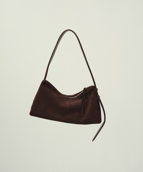 CITY TOKYO（シティトウキョウ）の「Leather Shoulder Bag/レザーショルダーバッグ/横長バッグ/ハンドバッグ（ショルダーバッグ・レディース・ブラック/ブラウン/ホワイト・FREE）」の3枚目の写真