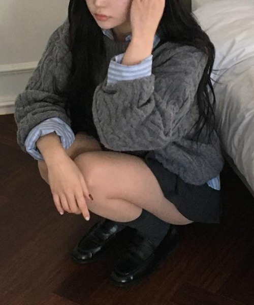 SHEPP（シープ）の「【26年春新作】ストライプオーバーサイズシャツブラウス（シャツ/ブラウス・レディース・ブルー/ピンク・L/M）」の8枚目の写真