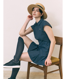 キャップスリーブワンピース_NAVY