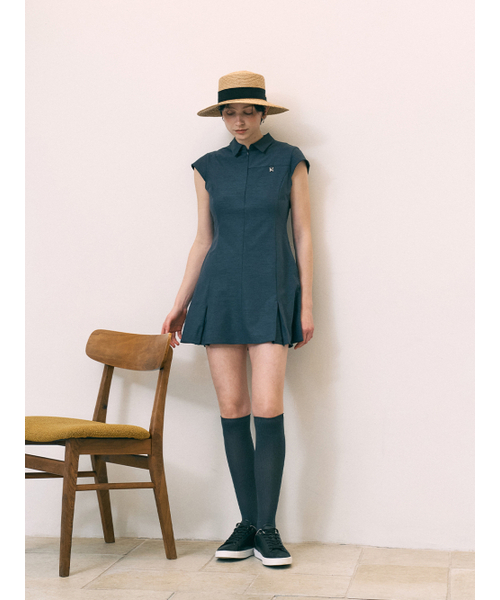 BERMUDAGRASS（バミューダグラス）の「キャップスリーブワンピース_NAVY（ワンピース・レディース・その他・SMALL/MEDIUM）」の2枚目の写真