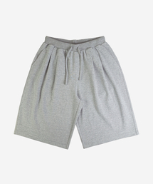ALEXNAIDEN（アレックスエンエイデン）の「Two Tuck Wide Bermuda Half Pants (Melange Gray)（その他パンツ）」