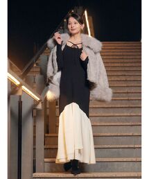 LAGUNAMOON | ボレロレイヤードニットドッキングワンピース(ワンピース)