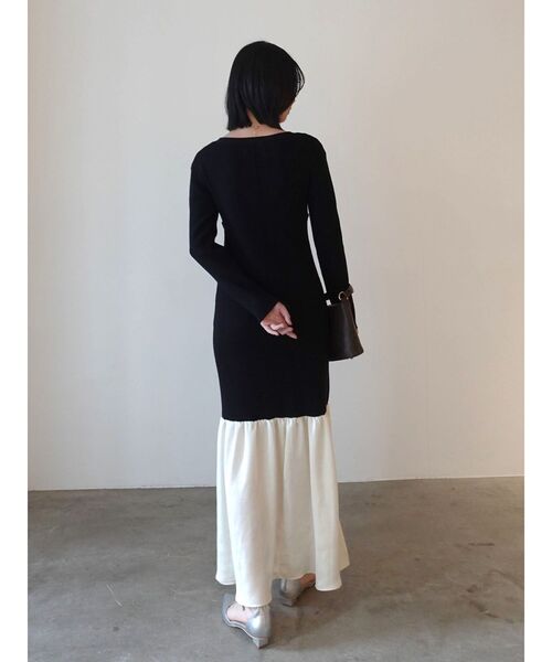 LAGUNAMOON(ラグナムーン)の「ボレロレイヤードニットドッキングワンピース(ワンピース・レディース・ベージュ/ブラック・MEDIUM/SMALL)」の12枚目の写真