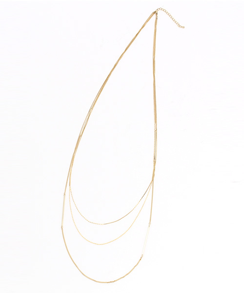 GLOBAL WORK(グローバルワーク)の「チェーンロングネックレス/710916(ネックレス・レディース・ライトイエロー/その他/イエロー系その他・FREE)」の3枚目の写真