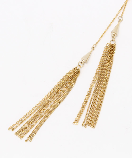 GLOBAL WORK(グローバルワーク)の「チェーンロングネックレス/710916(ネックレス・レディース・ライトイエロー/その他/イエロー系その他・FREE)」の4枚目の写真