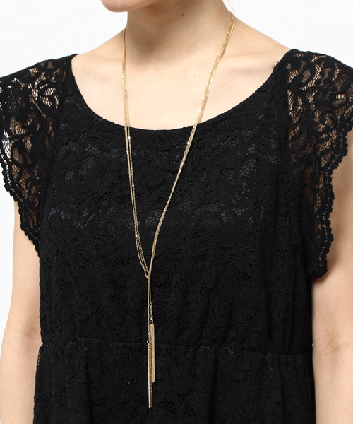 GLOBAL WORK(グローバルワーク)の「チェーンロングネックレス/710916(ネックレス・レディース・ライトイエロー/その他/イエロー系その他・FREE)」の7枚目の写真