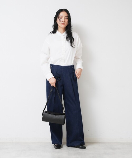 Dessin（デッサン）の「【軽量】本革バレル型ショルダーバッグ（ショルダーバッグ・レディース・レッド系1/ブラック・00）」の4枚目の写真