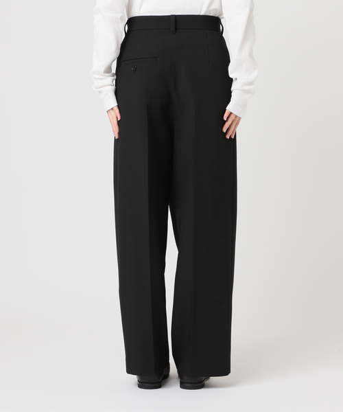 OUTDOOR PRODUCTS（アウトドアプロダクツ）の「ツイルアシンメトリータックパンツ（スラックス・レディース・ブラック/ブラウン・36/38）」の11枚目の写真