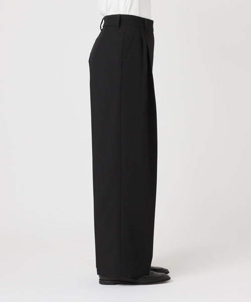 OUTDOOR PRODUCTS（アウトドアプロダクツ）の「ツイルアシンメトリータックパンツ（スラックス・レディース・ブラック/ブラウン・36/38）」の10枚目の写真