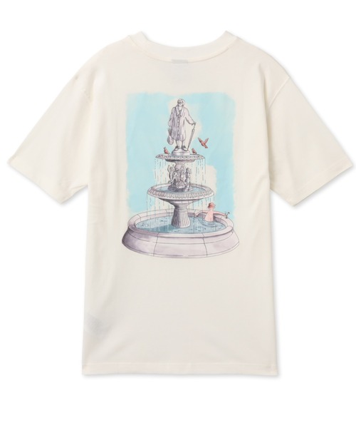NEW BALANCE（ニューバランス）の「New Balance Fountain T-Shirt / ニューバランス ファウンテンTシャツ（Tシャツ/カットソー・メンズ・ホワイト/ネイビー・M/L/XL）」の2枚目の写真