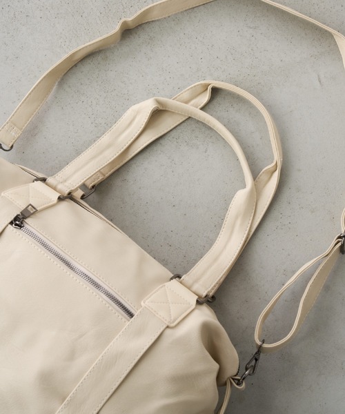 Unitage（ユニテージ）の「2wayボストントートバッグ/トラベルボストンバッグ【select item】（ボストンバッグ・レディース・ブラック/アイボリー・FREE）」の20枚目の写真