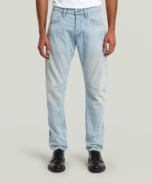G-STAR(ジースター)の「CONTOR 3D SLIM JEANS/ヴィンテージライク立体裁断スリムテーパードジーンズ(デニムパンツ・メンズ・ライトブルー・28/30/29/30/30/30/32/30/33/30/34/30/31/30)」の1枚目の写真