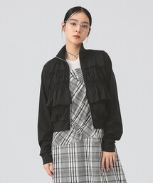 Ray BEAMS | フリル ジャージ ブルゾン(ジャージ)