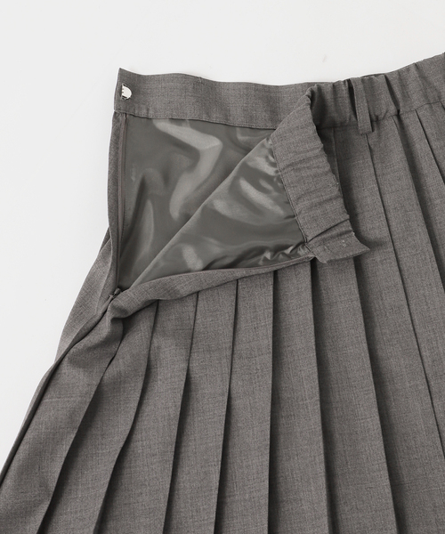 journal standard L'essage（ジャーナルスタンダードレサージュ）の「TWトロ/ストライプ プリーツスカート（スカート・レディース・ブラック/グレー・38/36）」の7枚目の写真