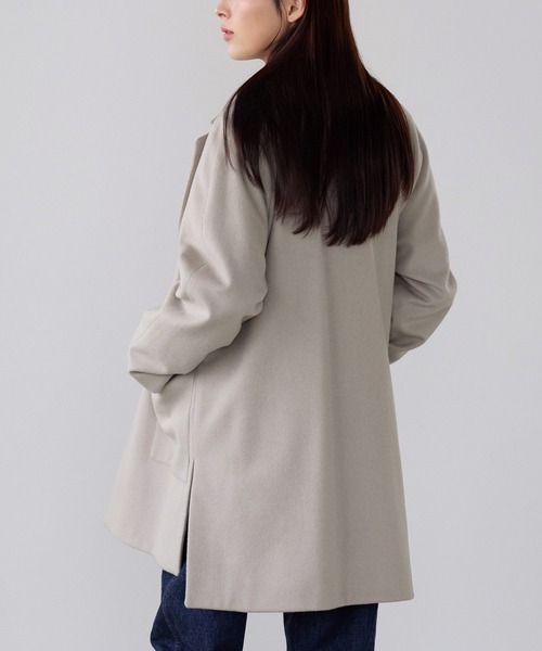 Filomo（フィローモ）の「[Filomo]チェスターコート カシミヤ ブレンド ウール（チェスターコート・レディース・ネイビー/ブラック/グレイッシュベージュ・FREE）」の6枚目の写真