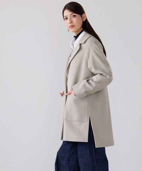 Filomo（フィローモ）の「[Filomo]チェスターコート カシミヤ ブレンド ウール（チェスターコート・レディース・ネイビー/ブラック/グレイッシュベージュ・FREE）」の11枚目の写真