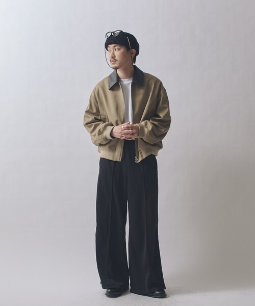 Lui's(ルイス)の「SURJENT ショートジップブルゾン(ブルゾン・メンズ・ベージュ/ブラック・2/1)」の20枚目の写真