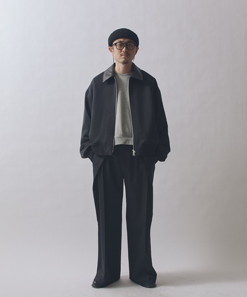 Lui's(ルイス)の「SURJENT ショートジップブルゾン(ブルゾン・メンズ・ベージュ/ブラック・2/1)」の6枚目の写真