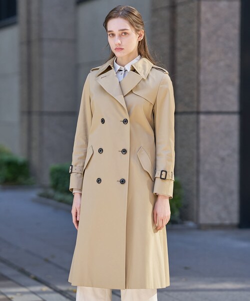 DRESSTERIOR（ドレステリア）の「【撥水/透湿素材】コットンギャバジントレンチコート（トレンチコート・レディース・ベージュ・38/36）」の3枚目の写真
