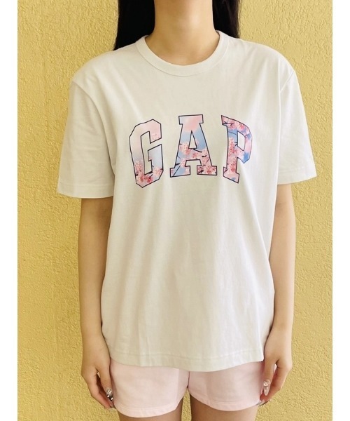 Riraxs fit SAKURA GAP логотипная футболка