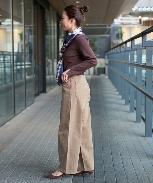 B.C STOCK（ベーセーストック）の「《追加7》ウォッシャブル / DU JOUR / デュ ジュール BARREL BAGGY JEAN（デニムパンツ・レディース・ピンク系その他/ブルー/ベージュ/ネイビー・38/36/34）」の8枚目の写真