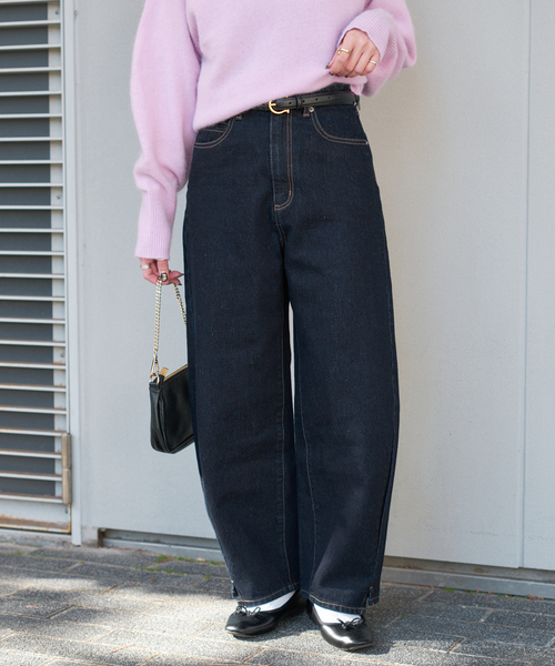 追加7》ウォッシャブル / DU JOUR / デュ ジュール BARREL BAGGY JEAN