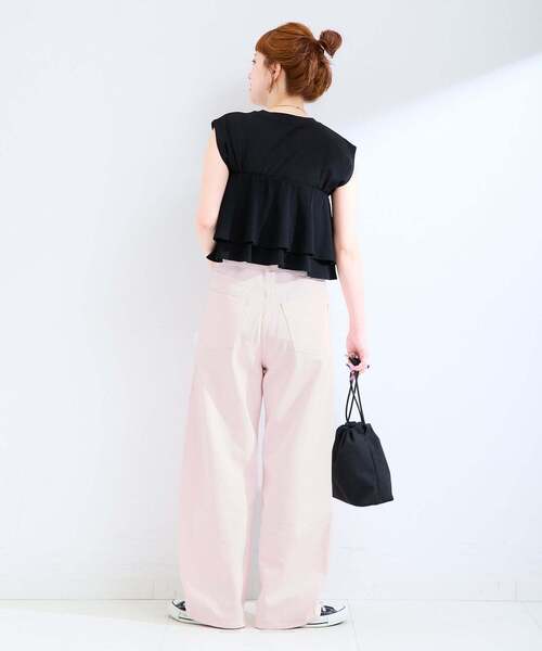 追加7》ウォッシャブル / DU JOUR / デュ ジュール BARREL BAGGY JEAN