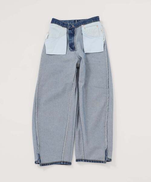 B.C STOCK(ベーセーストック)の「《追加7》ウォッシャブル / DU JOUR / デュ ジュール BARREL BAGGY JEAN(デニムパンツ・レディース・ピンク系その他/ブルー/ベージュ/ネイビー・38/36/34)」の22枚目の写真