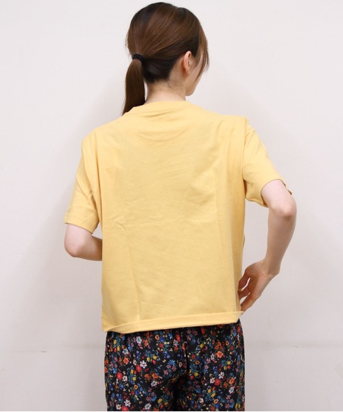 DANTON(ダントン)の「DANTON/ダントン ショートTEE SHORT TEE DT-C0404 CJJ(Tシャツ/カットソー・レディース・ネイビー/オレンジ/チャコールグレー/ホワイト・M)」の15枚目の写真