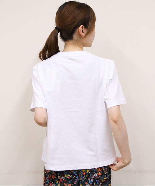 DANTON(ダントン)の「DANTON/ダントン ショートTEE SHORT TEE DT-C0404 CJJ(Tシャツ/カットソー・レディース・ネイビー/オレンジ/チャコールグレー/ホワイト・M)」の8枚目の写真
