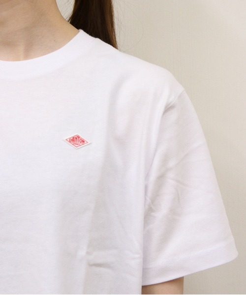 DANTON(ダントン)の「DANTON/ダントン ショートTEE SHORT TEE DT-C0404 CJJ(Tシャツ/カットソー・レディース・ネイビー/オレンジ/チャコールグレー/ホワイト・M)」の5枚目の写真