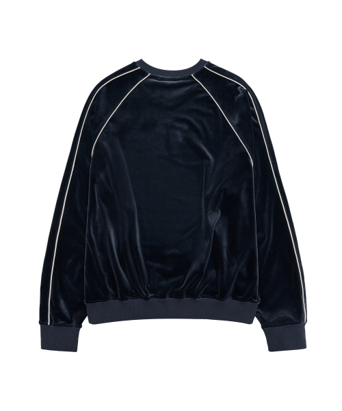 AMESWORLDWIDE（アメスワールドワイド）の「V NECK VELOUR SWEATSHIRT NAVY（スウェット・レディース・その他・M/L）」の2枚目の写真