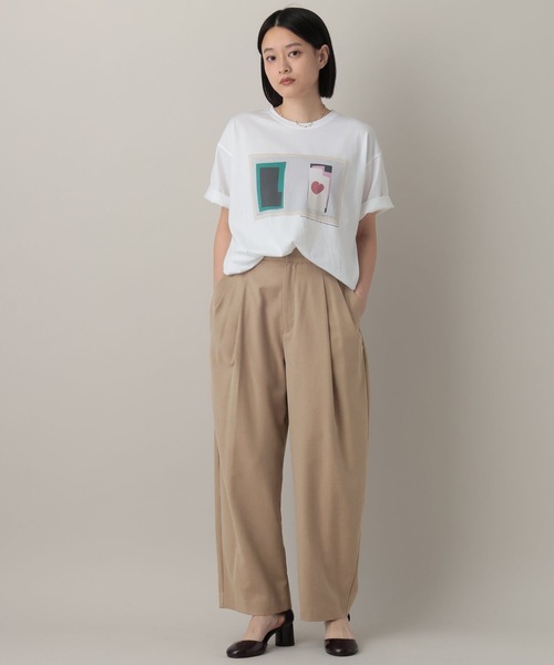 A part by（アパートバイ）の「カーブスラックスパンツ（スラックス・レディース・グレー/ブラック/ベージュ系その他・SMALL/MEDIUM）」の4枚目の写真