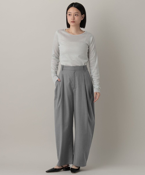 A part by（アパートバイ）の「カーブスラックスパンツ（スラックス・レディース・グレー/ブラック/ベージュ系その他・SMALL/MEDIUM）」の9枚目の写真