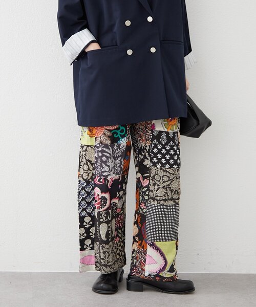 Remind me and forever(リマインドミーアンドフォーエバー)の「【nane】【India series】パッチワークイージーパンツ(その他パンツ・レディース・ブラック/ブルー・FREE)」の7枚目の写真