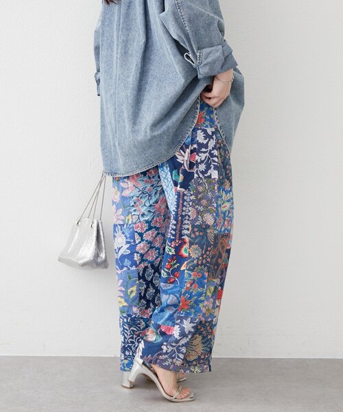 Remind me and forever(リマインドミーアンドフォーエバー)の「【nane】【India series】パッチワークイージーパンツ(その他パンツ・レディース・ブラック/ブルー・FREE)」の14枚目の写真