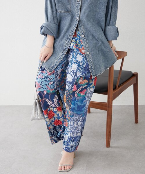 Remind me and forever(リマインドミーアンドフォーエバー)の「【nane】【India series】パッチワークイージーパンツ(その他パンツ・レディース・ブラック/ブルー・FREE)」の16枚目の写真