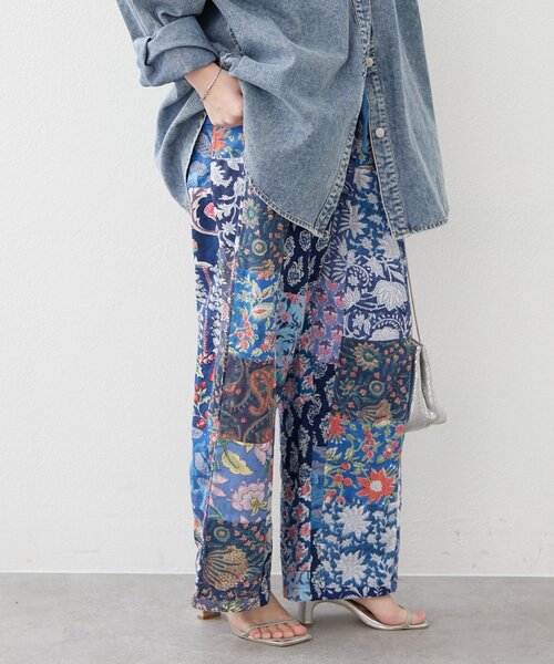 Remind me and forever(リマインドミーアンドフォーエバー)の「【nane】【India series】パッチワークイージーパンツ(その他パンツ・レディース・ブラック/ブルー・FREE)」の17枚目の写真