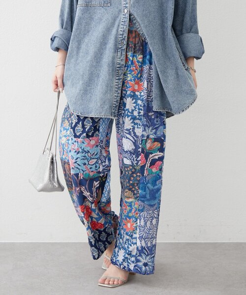 Remind me and forever(リマインドミーアンドフォーエバー)の「【nane】【India series】パッチワークイージーパンツ(その他パンツ・レディース・ブラック/ブルー・FREE)」の18枚目の写真