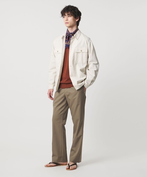UNITED ARROWS(ユナイテッドアローズ)の「フォルムギャバジン モダン ストレート スラックス(スラックス・メンズ・モカ/ダークグレー・L/M/S/XL)」の6枚目の写真