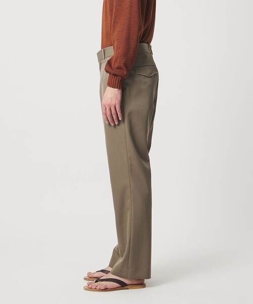 UNITED ARROWS(ユナイテッドアローズ)の「フォルムギャバジン モダン ストレート スラックス(スラックス・メンズ・モカ/ダークグレー・L/M/S/XL)」の13枚目の写真