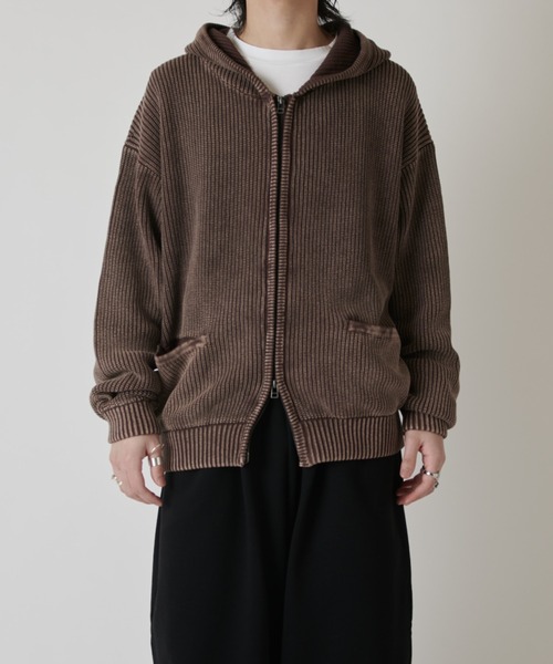 Lui's(ルイス)の「スノーウォッシュジップパーカー(パーカー・メンズ・ブラウン/チャコールグレー・FREE)」の2枚目の写真