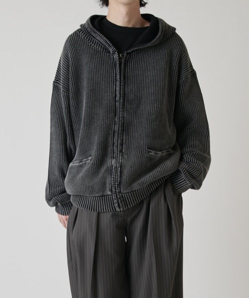 Lui's(ルイス)の「スノーウォッシュジップパーカー(パーカー・メンズ・ブラウン/チャコールグレー・FREE)」の1枚目の写真